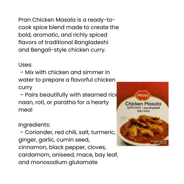 Pran Chicken Masala 100g|BB:13.DEC.2026