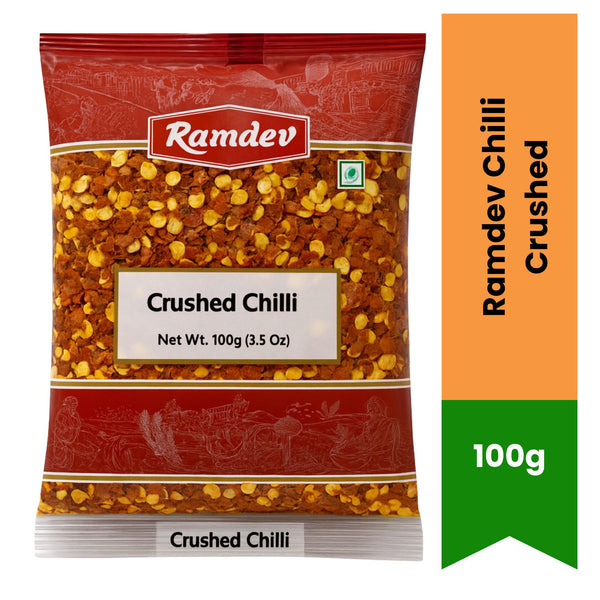 Ramdev Chilli Crushed 100g – Bold & Spicy Flavor|BB:MAR.2027