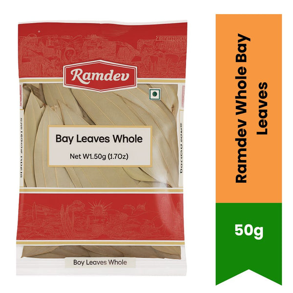 Ramdev Whole Bay Leaves 50g – Premium Quality|BB:MAR.2027