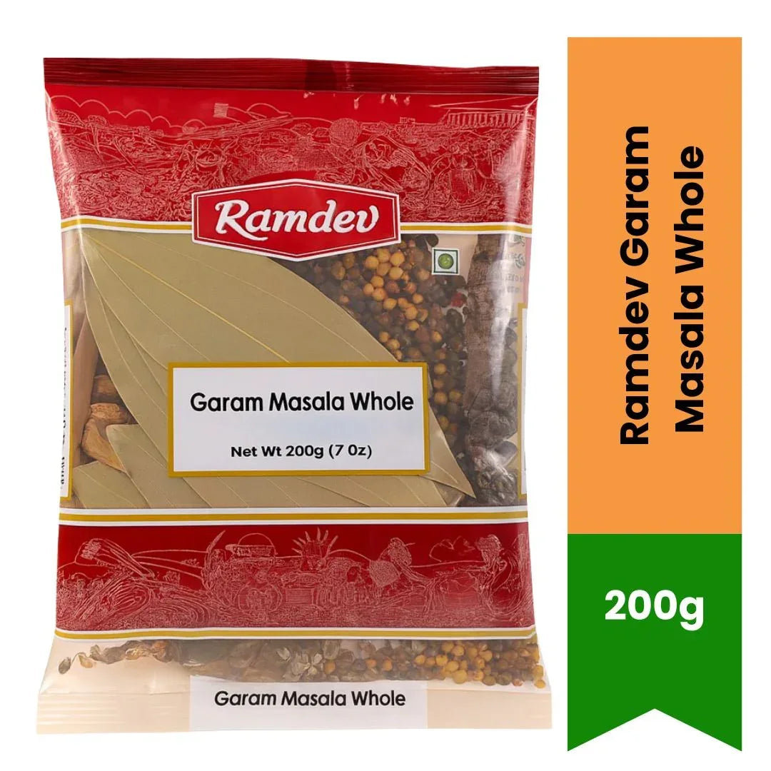 Ramdev Garam Masala Whole 200g – Authentic Indian Spice Blend | Fresh & Aromatic