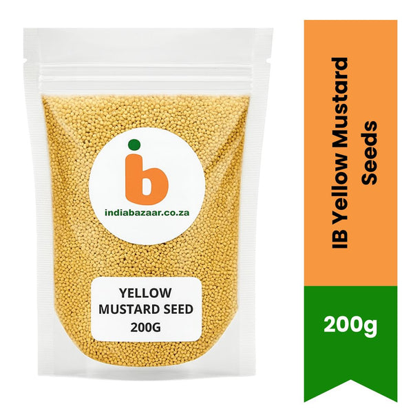 IB Yellow Mustard Seeds 200gm – Whole Sarson for Cooking, Pickling & Indian Tadka