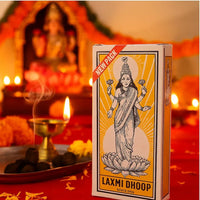 Laxmi Dhoop Sticks Large (Core-Free Thick Incense) | 8-Piece Pack - Rich Moist Spiritual Resin Bars for Intensely Fragrant Puja Prayers & Meditation Peace | South Africa | India Bazaar