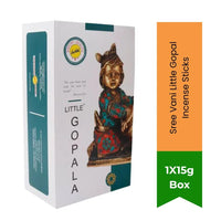 Sree Vani Little Gopal Incense Sticks (Krishna Puja Agarbatti) | Box Pack - Sweet Butter & Floral Devotional Fragrance for Home Temples & Peaceful Meditation | South Africa | India Bazaar