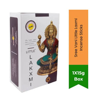 Sree Vani Little Laxmi Incense Sticks (Premium Wealth Ritual Agarbatti) | Box Pack - Spiritual Sweet Rose Fragrance for Friday Prayers & Inviting Prosperity | South Africa | India Bazaar