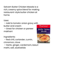 Satvam Butter Chicken Masala (Murgh Makhani Spice) | 100g - Mild Creamy North Indian Style Spice Blend for Rich Restaurant-Quality Chicken Curries | South Africa | India Bazaar