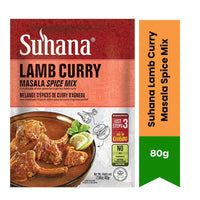 Suhana Lamb Curry Masala 80g | Cook Tender Lamb for Stews, Potjies, Lasagna & Rice Meals | Easy Cooking Mix | South Africa | India Bazaar