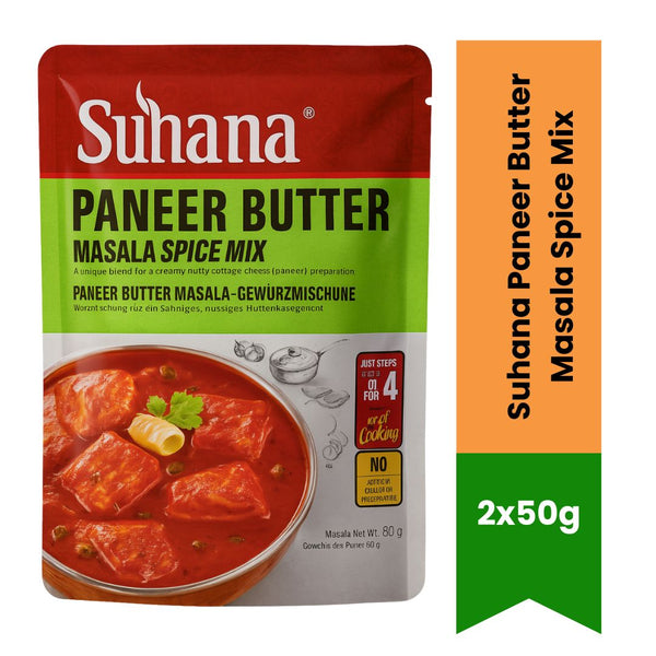 Suhana Paneer Butter Masala Spice Mix 2 X 50G |BB:JAN.2027