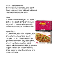 Shan Keema Masala (Spiced Ground Meat Mix) | 50g - Bold Pepper & Ginger Heavy Seasoning Blend for Savoury Stir-Fried Mince, Peas & Potato Dishes | South Africa | India Bazaar