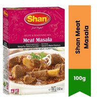 Shan Meat Masala (Gosht Ka Masala) | 100g - Premium Ground Warming Aromatics Blend to Tenderize and Deepen Savoury Beef, Goat & Mutton Gravies | South Africa | India Bazaar