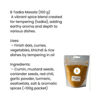 IB Tempering Spice Blend / Tadka Masala 100g | Instant Flavour Boost for Lentils, Eggs, Vegetables & Rice | Bold, Aromatic & Savoury | South Africa | India Bazaar