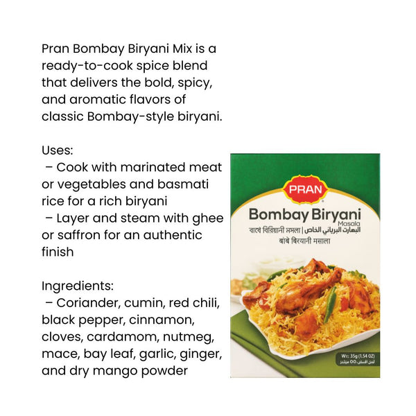 Pran Bombay Biryani Mix 60g|BB:13.DEC.2026