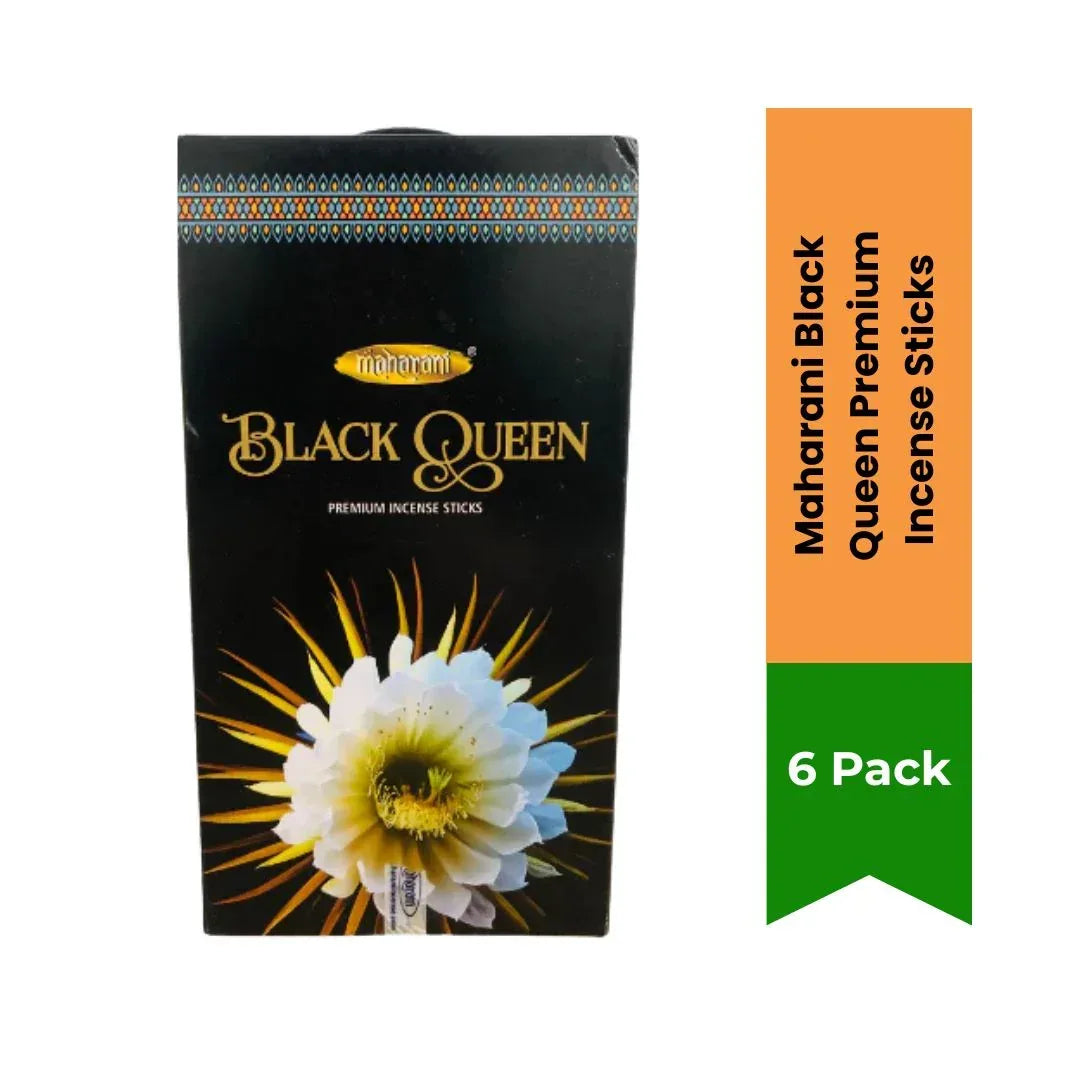 Maharani Black Queen Premium Incense Sticks Pack of 6