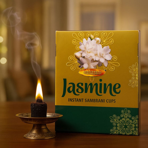 Maharani Jasmine Instant Sambrani Cups