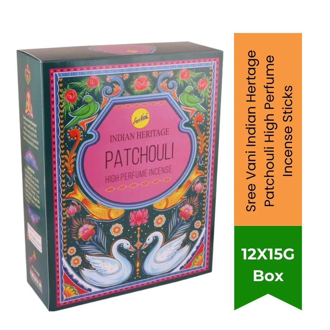 Sree Vani Indian Heritage Patchouli High Perfume Incense Sticks