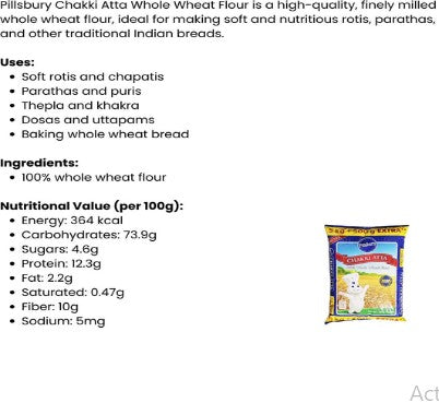 Pillsbury Chakki Atta Whole Wheat