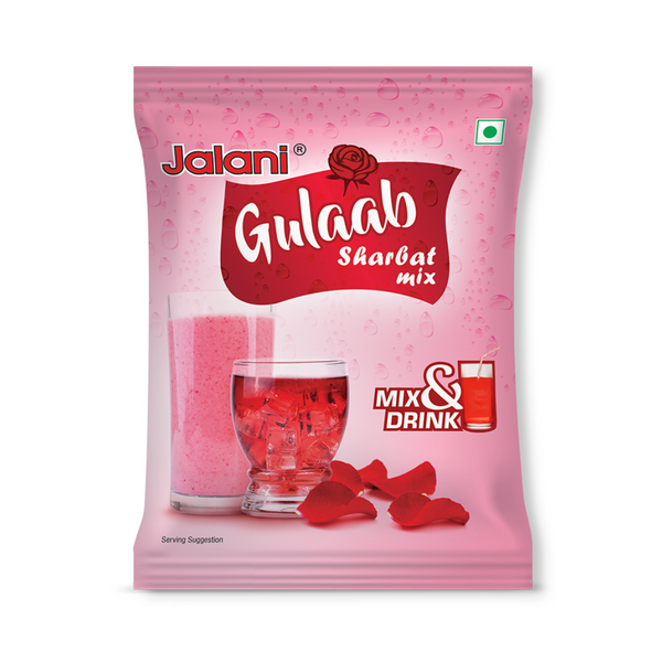 Jalani gulaab sharbat mix 100gm pouch |BB:27.JUL.2025
