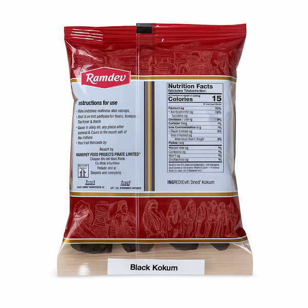 Ramdev Black Kokum 100g – Premium Quality Sour Fruit|BB:MAR.2027