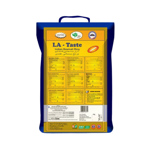 Aeroplane La Taste Raw White Basmati Rice(blue)