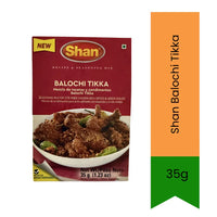 Shan Smoky Spiced Chicken Marinade, Balochi Tikka 35g | Deep Smoky, Tangy & Bold Flavour | Perfect for Chicken Fillets, Skewers & Grilled Pieces | South Africa | India Bazaar