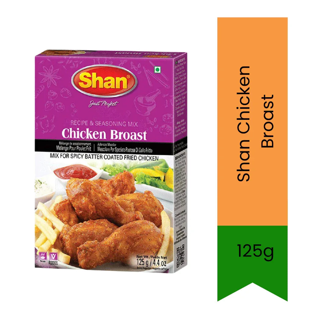 Shan Crispy Fried Chicken Coating, Chicken Broast Mix 125g | Crunchy, Savoury & Lightly Spicy | Perfect for Fried Chicken, Wings & Nuggets | South Africa | India Bazaar