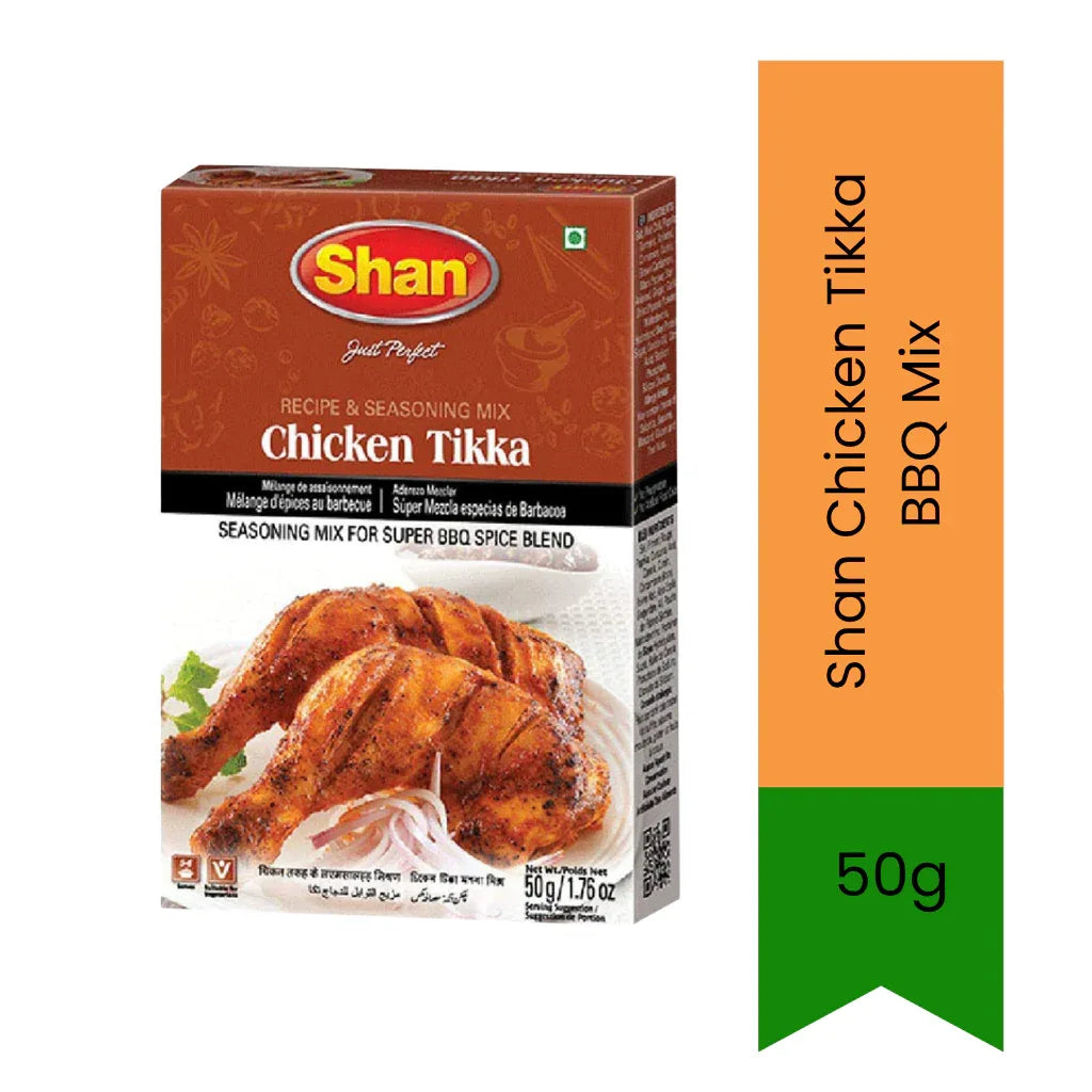 Shan Spiced Braai Chicken Marinade, Chicken Tikka Braai Mix 50g | Smoky, Tangy & Mildly Spicy | Perfect for Braai Chicken, Wings & Skewers | South Africa | India Bazaar