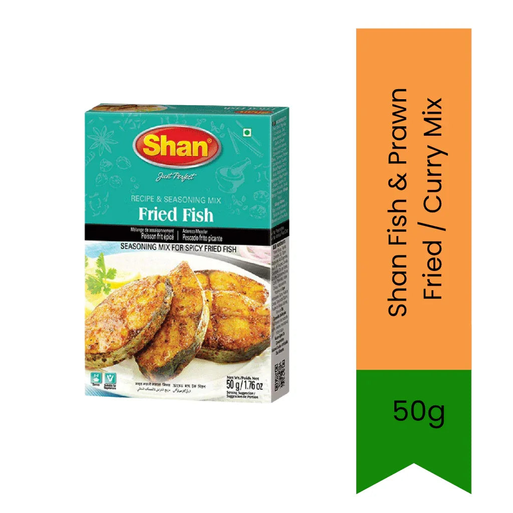 Shan Spiced Crispy Seafood Coating, Fish & Prawn Fry Mix 50g | Zesty, Savoury & Lightly Spicy | Perfect for Fried Fish, Prawns & Calamari | South Africa | India Bazaar
