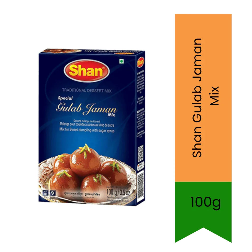 Shan Fried Milk Dough Balls in Sugar Syrup | Gulab Jamun Mix 100g | Soft Syrup-Soaked Dessert | Easy Sweet Treat | South Africa | India Bazaar