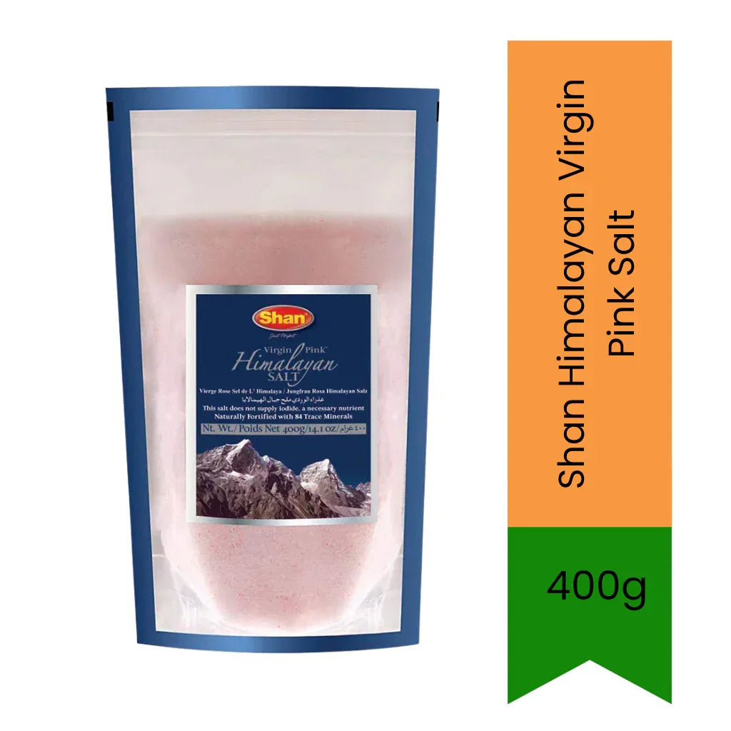 Shan Himalayan Pink Salt 400g | Natural Mineral Salt for Cooking, Braai & Seasoning | Mild, Clean & Balanced Taste | South Africa | India Bazaar