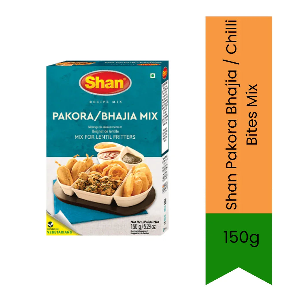Shan Crispy Fritter Mix | Pakora Bhajia (Chilli Bites) 150g | Spicy, Crunchy Snack Batter | Perfect for Chilli Bites, Onion Fritters & Veg Snacks | South Africa | India Bazaar