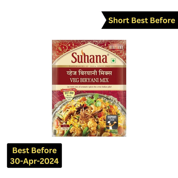 Suhana Vegetable Biryani Mix - Pack of 6 | BB:APR24