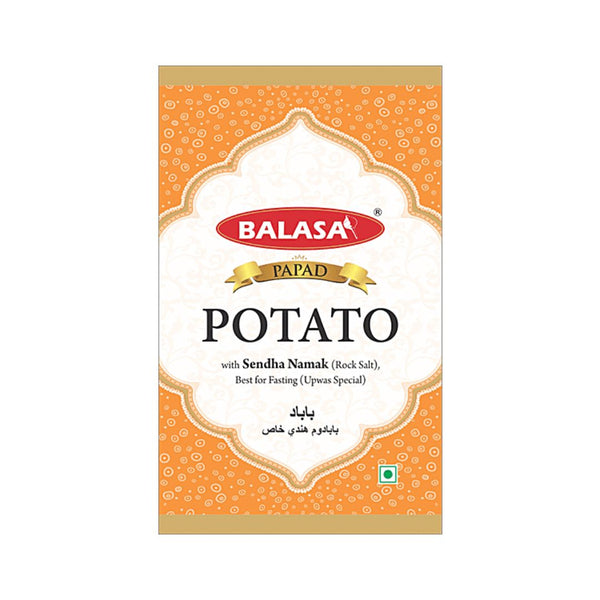 Balasa Fasting Special Plain Potato Papad 100GM |BB:21.OCT.2025