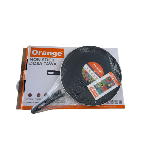 Orange Non-stick Dosa Tawa 305mm (Induction Base)