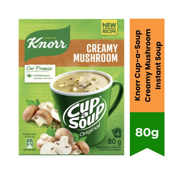 Knorr Cup-a-Soup Creamy Mushroom Instant Soup 80g|BB:12.DEC.2026