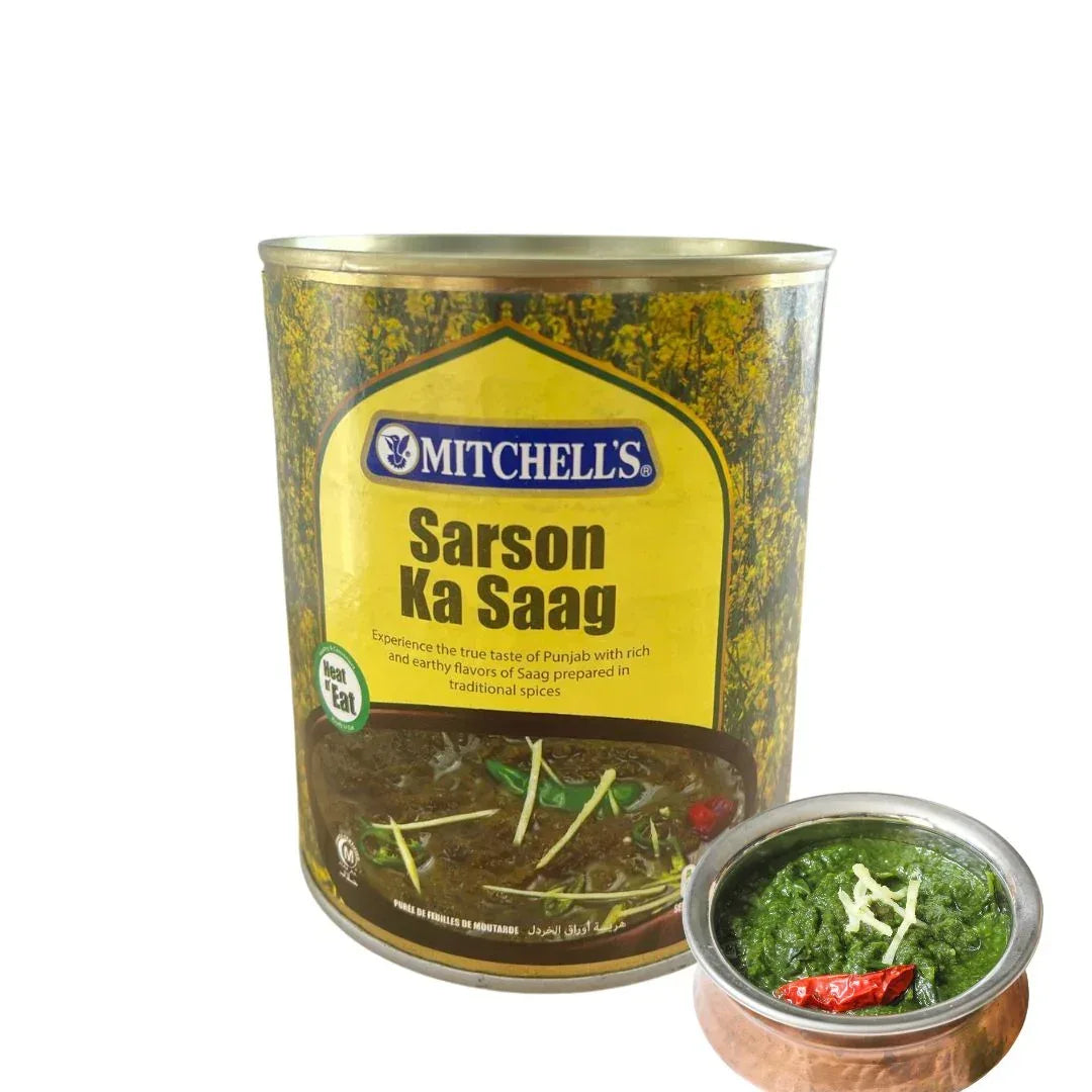 Mitchell’s Spinach Curry / Sarson Ka Saag | Rich, Savoury & Slow-Cooked Greens | Perfect with Roti, Rice & Pap | Ready to Eat | South Africa | India Bazaar