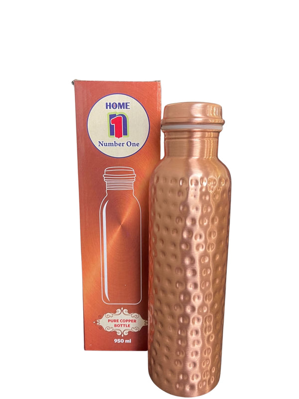 Home No.1 Hammered Pure Copper Bottle