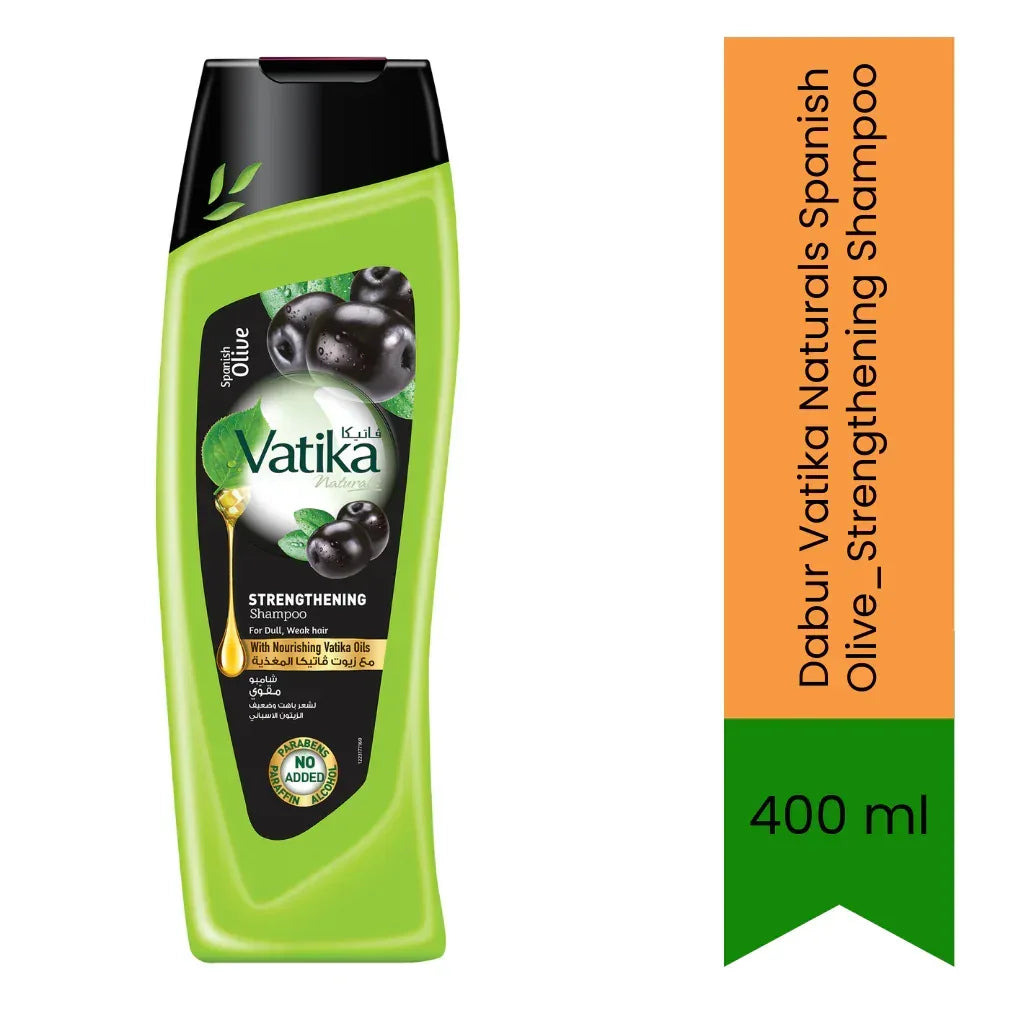 Dabur Vatika Naturals Spanish Olive_Strengthening Shampoo | 400ml