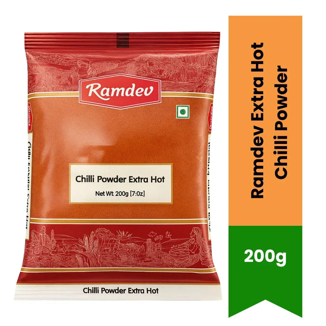 Ramdev Extra Hot Chilli Powder 200g | Pure & Spicy