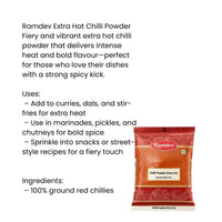 Ramdev Extra Hot Chilli Powder 200g | Pure & Spicy