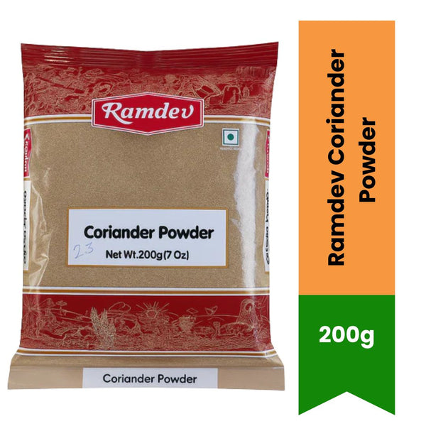 Ramdev Coriander Powder 200g – Pure & Aromatic Dhania Powder | Fresh Indian Spice|BB:OCT.2026