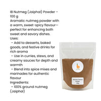 IB Nutmeg (Jaiphal) Powder 100g – Aromatic & Authentic Spice