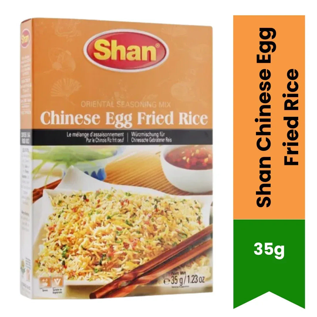 Shan Chinese Egg Fried Rice Masala (Stir-Fry Seasoning) | 35g - Savoury Fusion Herb and Pepper Dust for Quick Indo-Chinese Wok Rice & Veggies | South Africa | India Bazaar