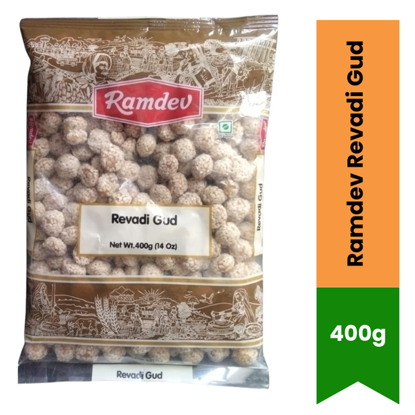 Ramdev Revadi Gud 400g | Traditional Sesame Jaggery Sweet|BB:FEB.2027