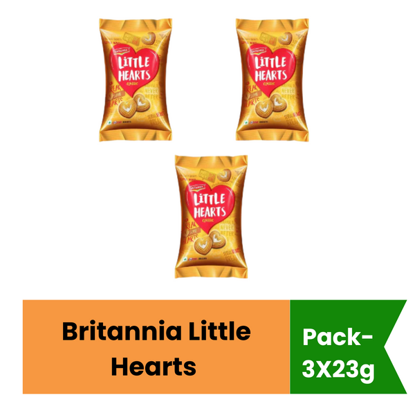 Britannia Little Hearts 23g - Pack of 3|BB:03.JAN.2027