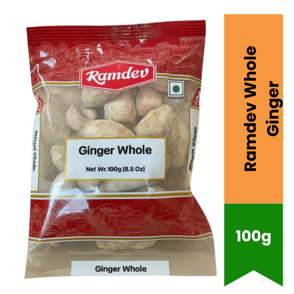 Ramdev Whole Ginger 100g – Premium Quality|BB:MAR.2026