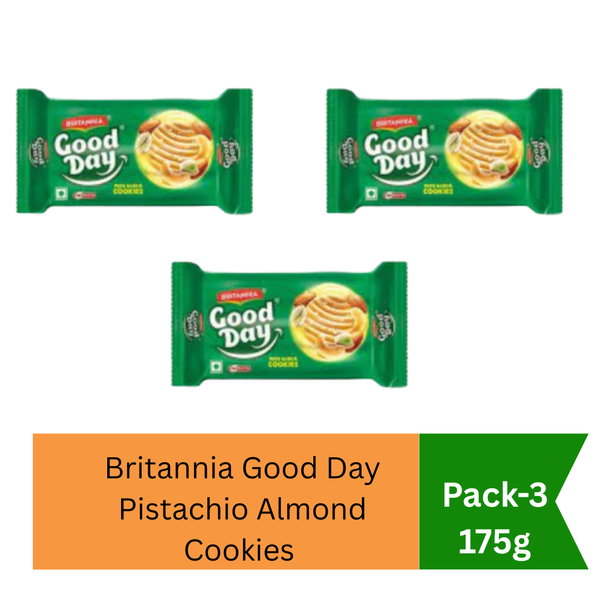 Britannia Good Day Pistachio Almond Cookies Pack Of 3 |BB:04.SEP.2026