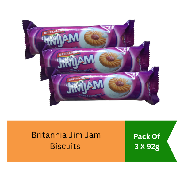 Britannia Jim Jam Biscuits 92g Pack Of 3 |BB:04.NOV.2026