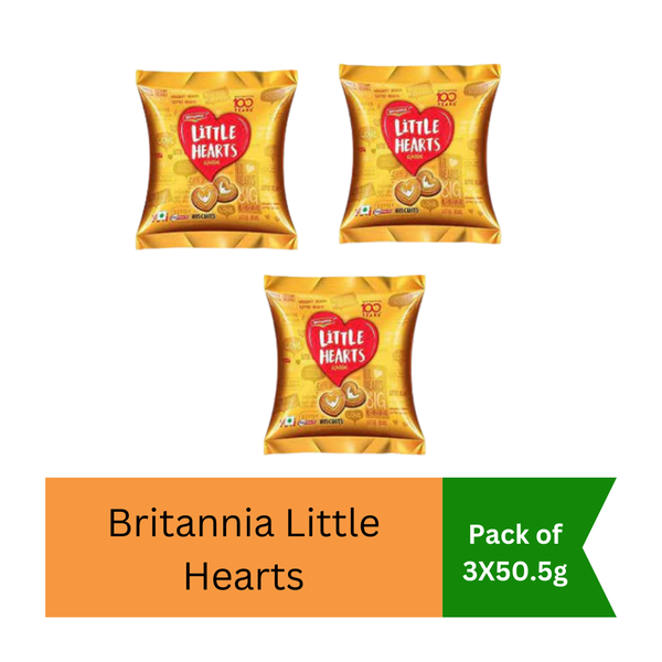 Britannia Little Hearts 50.5g - Pack of 3|BB:03.JAN.2027