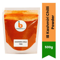 IB Kashmiri Chilli Powder (Kashmiri Marchu Powder) - Premium Mild Ground Red Pepper for Rich Crimson Colour in Tandoori & Curry Gravies | South Africa | India Bazaar