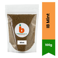 IB Dried Mint Leaves (Sukhi Pudina Patti) | 100g - Refreshing Herb Shards for Making Tangy Raita Yogurt, Chatpata Chaat Water & Chutneys | South Africa | India Bazaar