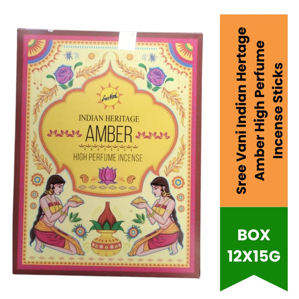 Sree Vani Indian Hertage Amber High Perfume Incense Sticks